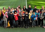 Small school at stadium