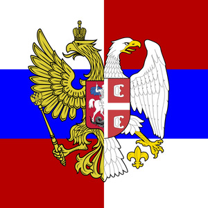Big profile rossiia serbiia flag gerb gerby trikolor orly bratstvo